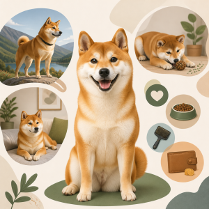 Editorial illustration for an article titled "Shiba Inu Dogs: A Friendly Guide t