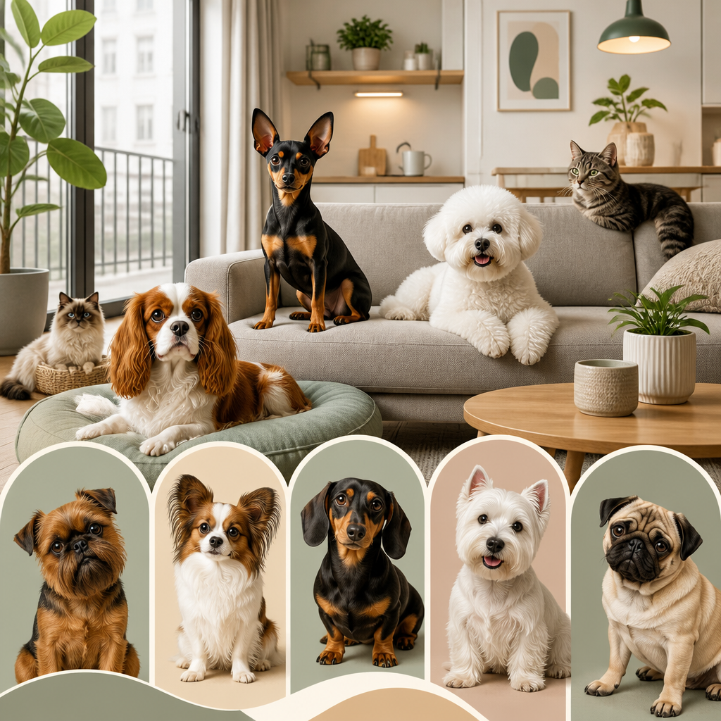 Editorial illustration for an article titled "Small European Dog Breeds That Can